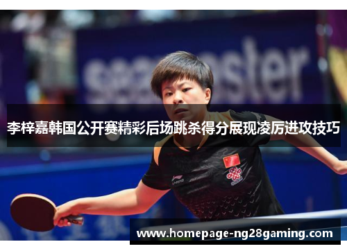 李梓嘉韩国公开赛精彩后场跳杀得分展现凌厉进攻技巧
