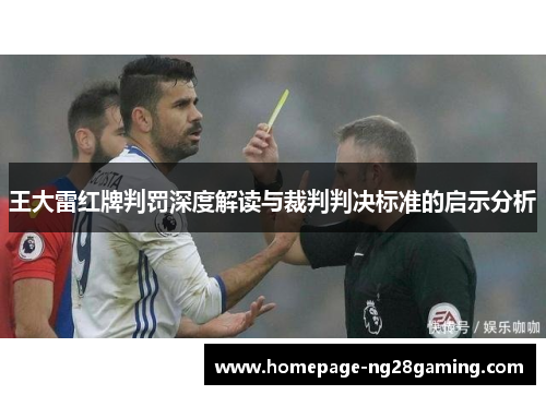 王大雷红牌判罚深度解读与裁判判决标准的启示分析